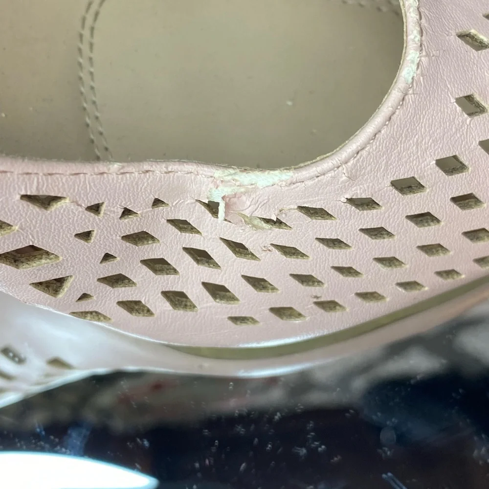 Unisa Blush Pink Perforated Heels
